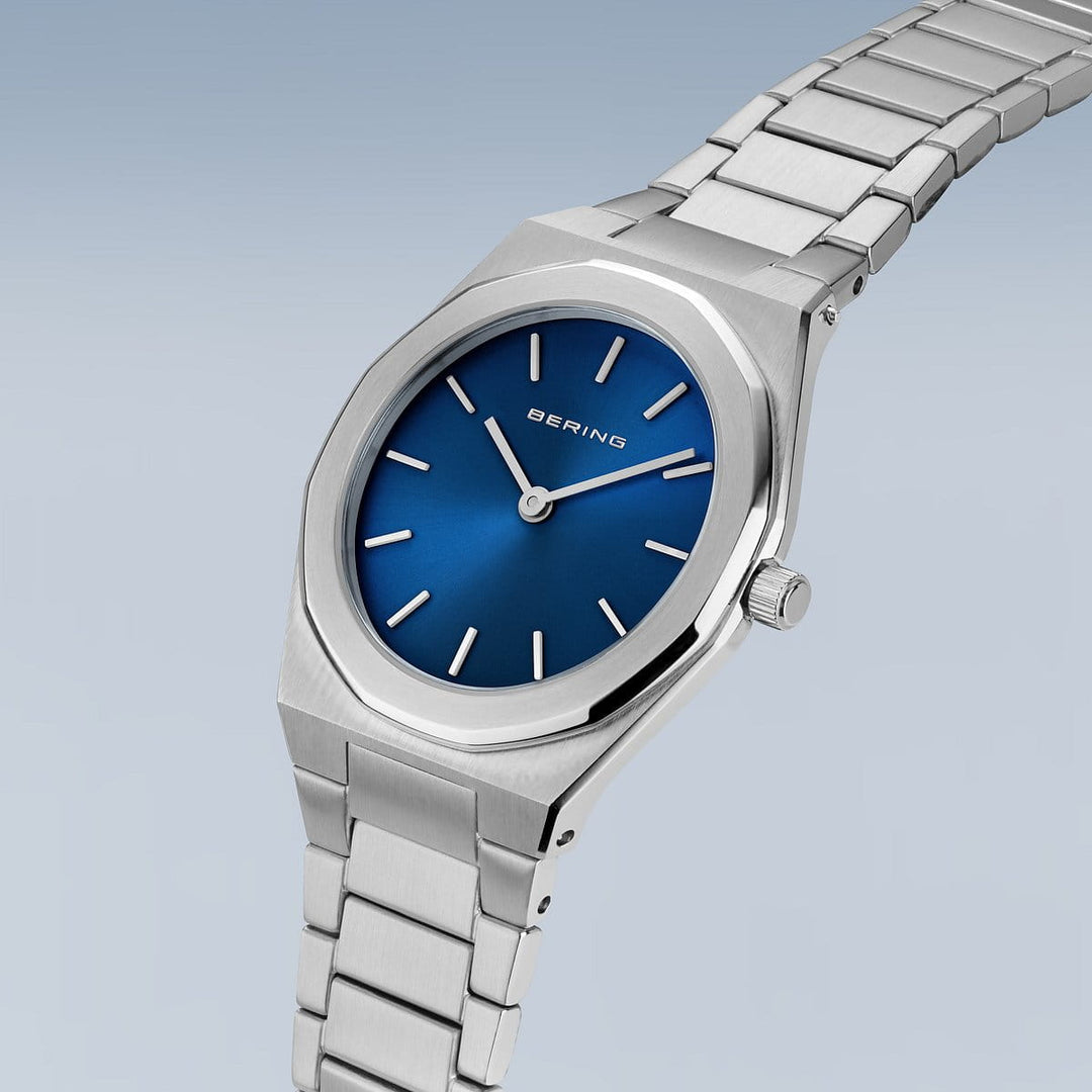 Bering Damenuhr mit blauem Zifferblatt – 19632-707