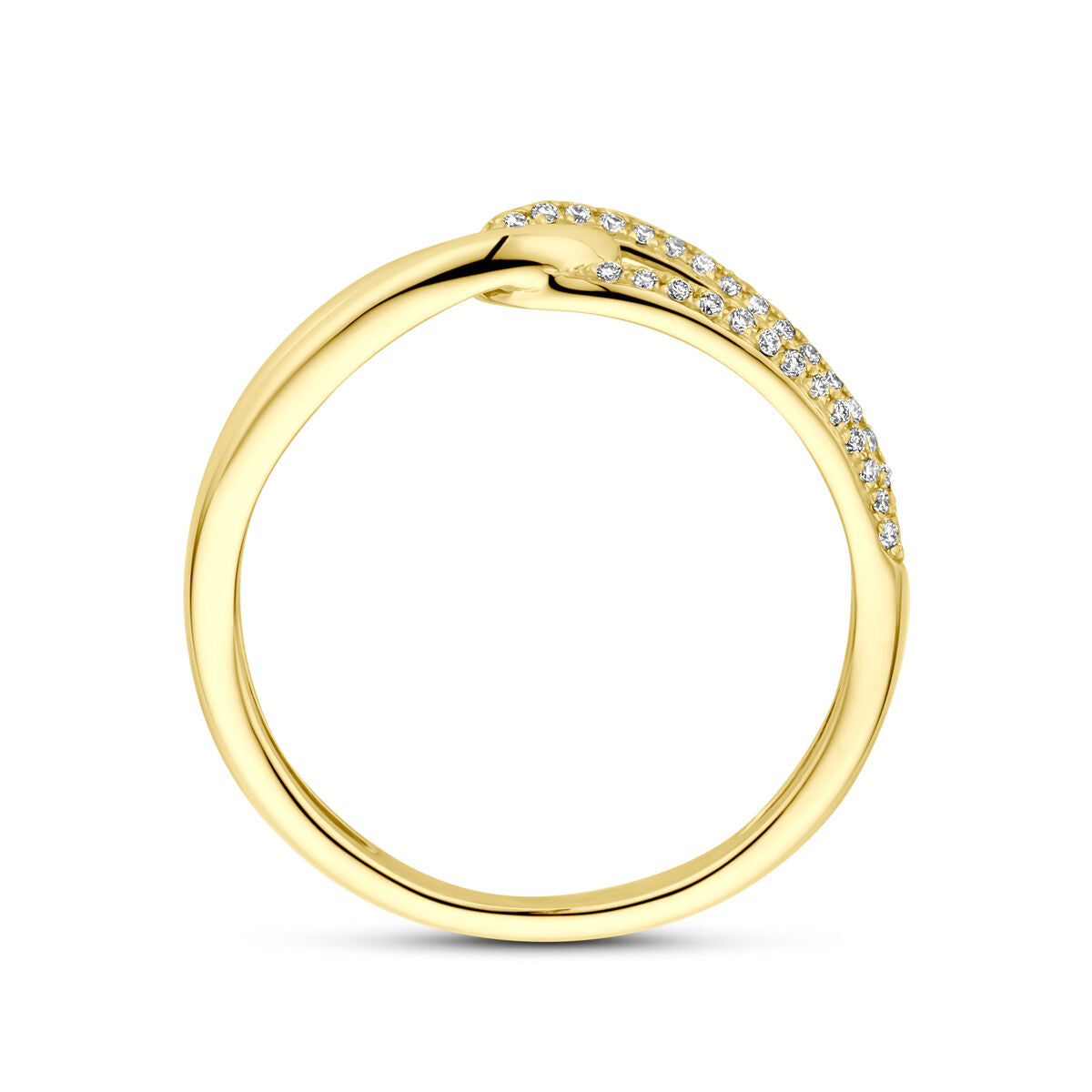 Ring Diamant 0,14 ct h SI 14K Gelbgold 