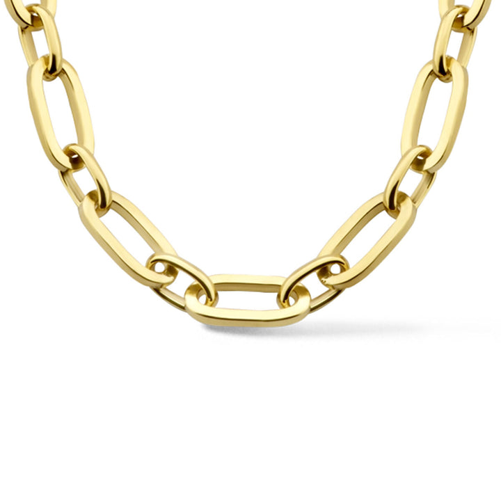 Halskette Anker 5,5 mm 45 cm Zilgold (Gelbgold mit Silberkern)
