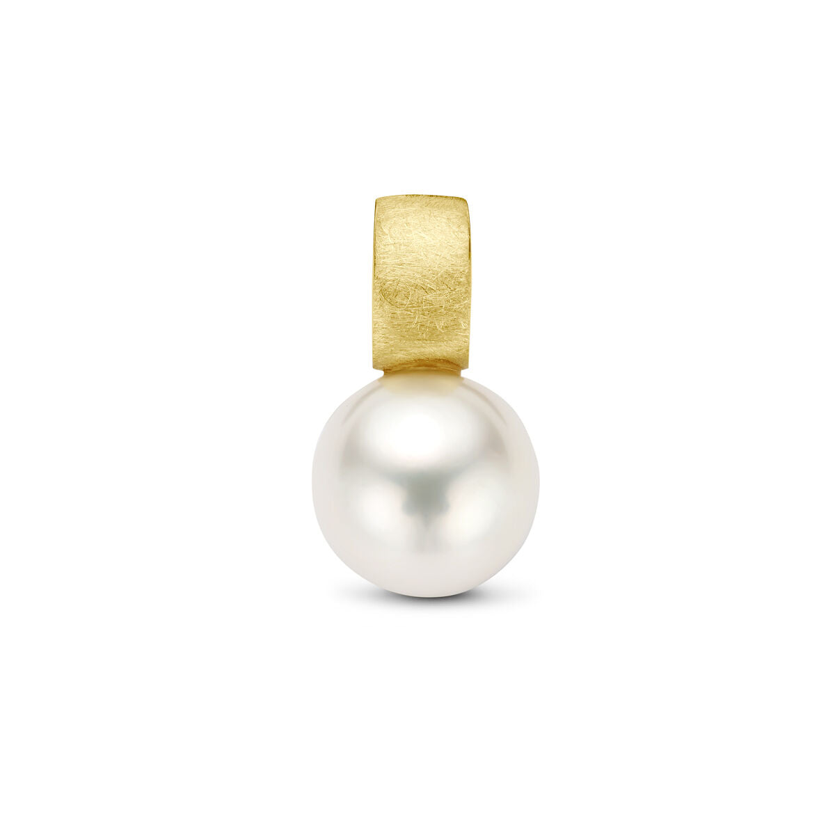 Hänger aus 14K Gelbgold mit einer gescratchten Perle