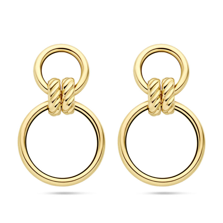 Ohrringe Kreise 14K Gelbgold