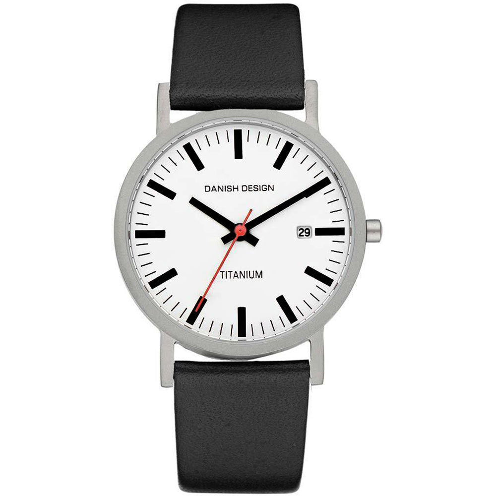 Dänische Design-Herrenuhr mit weißem Zifferblatt – IQ24Q199