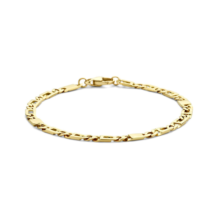 Goldarmband Herren Falkenauge 4,7 mm 14K