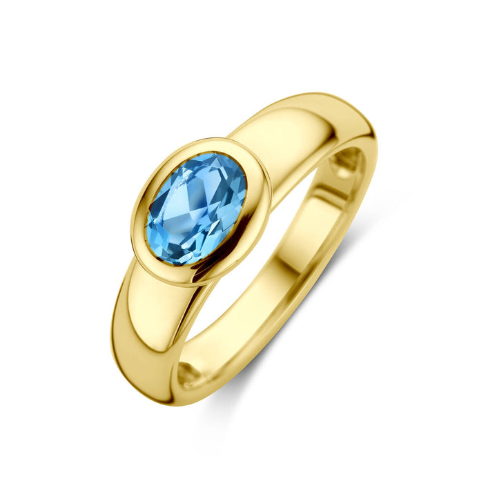 Ring London Blue Topas 14K Gelbgold