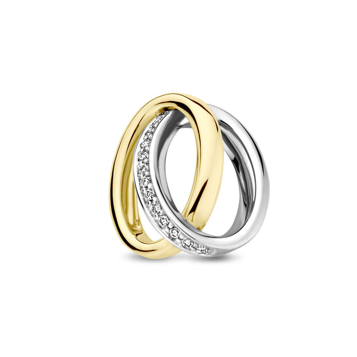 Anhänger Diamant 0,05 ct h si 14K Bicolor-Gold gelb/weiß