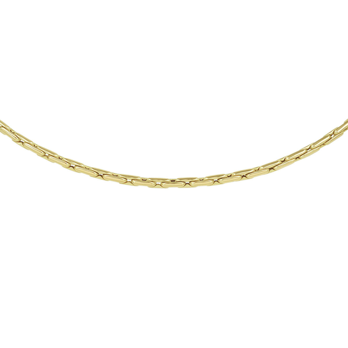 Collier aus 14K Gelbgold mit einer Breite von 2,7 mm und einer Länge von 45 cm