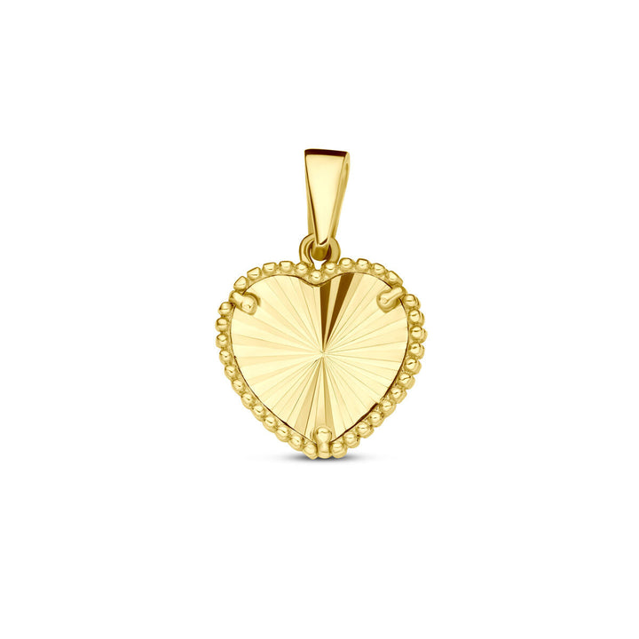 Anhänger Herz diamantiert 14K Gelbgold