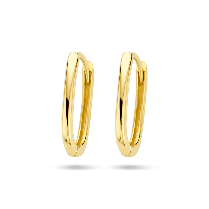 Tropfenohrringe Büroklammer 14K Gelbgold