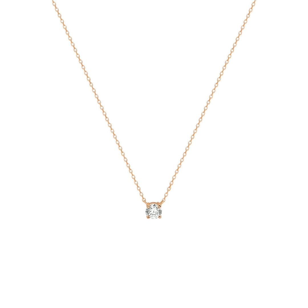 Zirkonia-Halskette 40 - 42 - 44 cm 14K Roségold