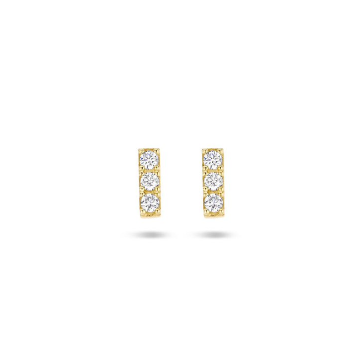 Ohrstecker Zirkonia 14K Gelbgold