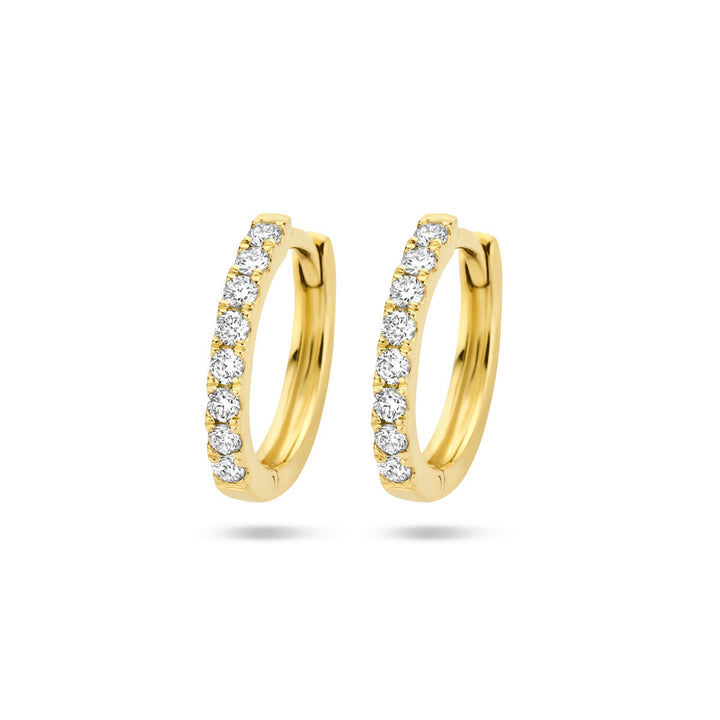 Ohrhänger Diamant 0,15 ct (2x0,075 ct) g SI 14K Gelbgold