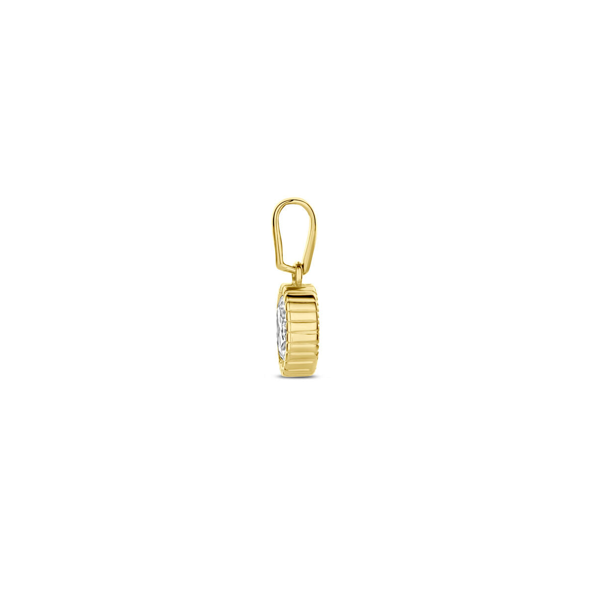Anhänger Zirkonia 13,5 mm 14K Gelbgold