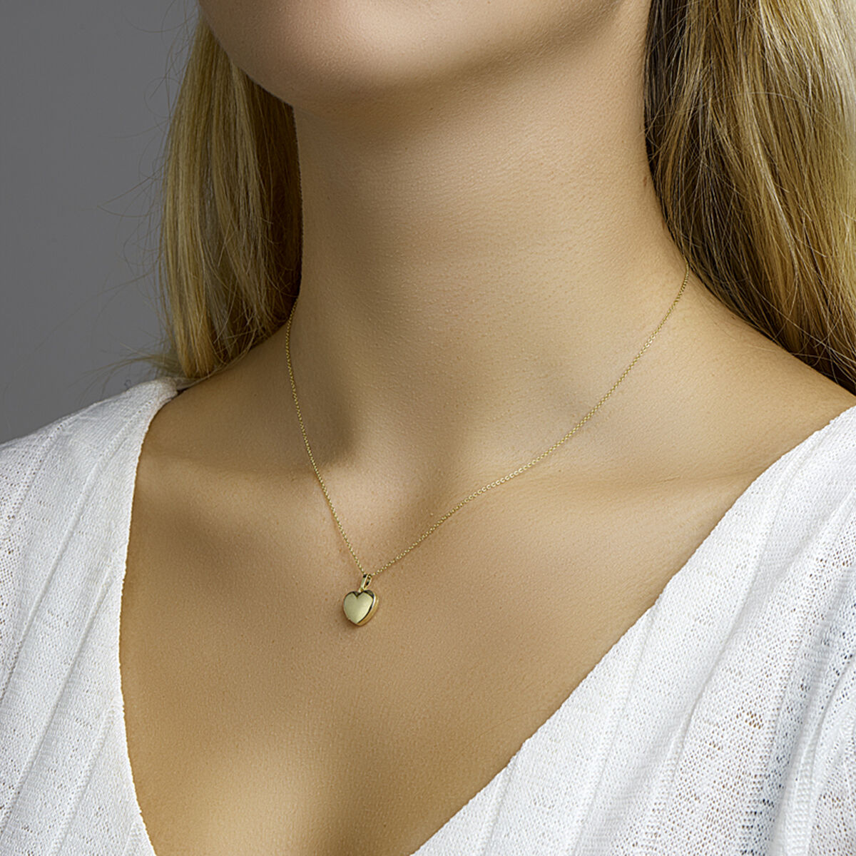 Medaillon Herz 14K Gelbgold