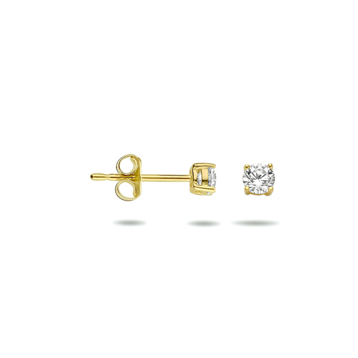 Ohrstecker Zirkonia 14K Gelbgold