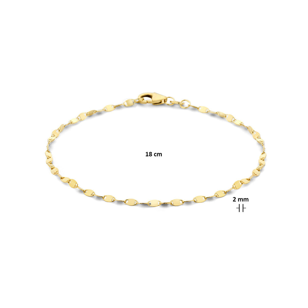 Armband 2,0 mm 18 cm 14K Gelbgold