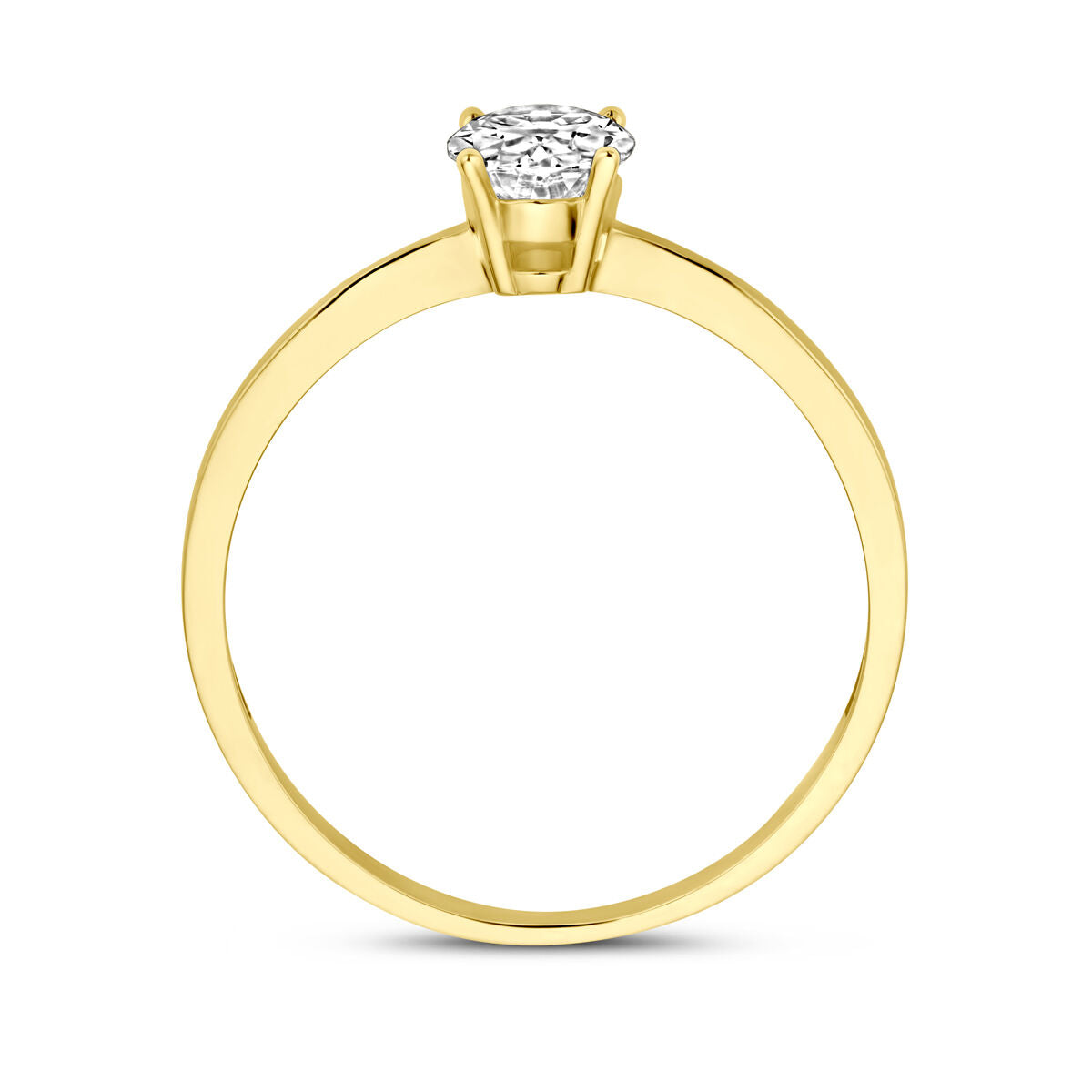 Ring Zirkonia 14K Gelbgold
