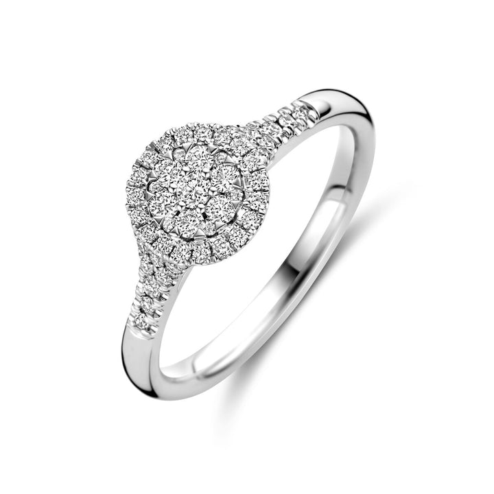 Ring Diamant 0,36 ct h SI 14K Weißgold
