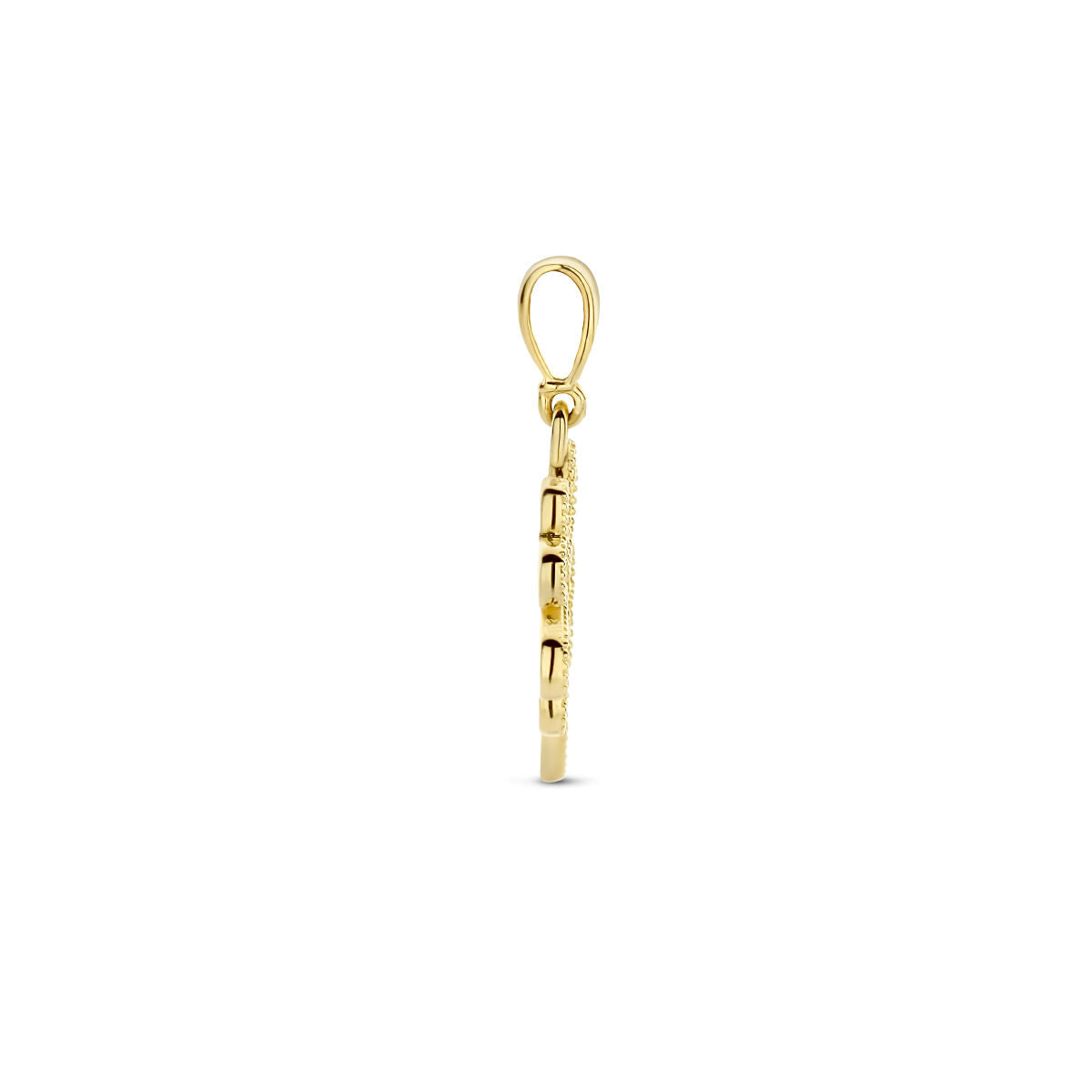 Anhänger Kleeblatt 14K Gelbgold