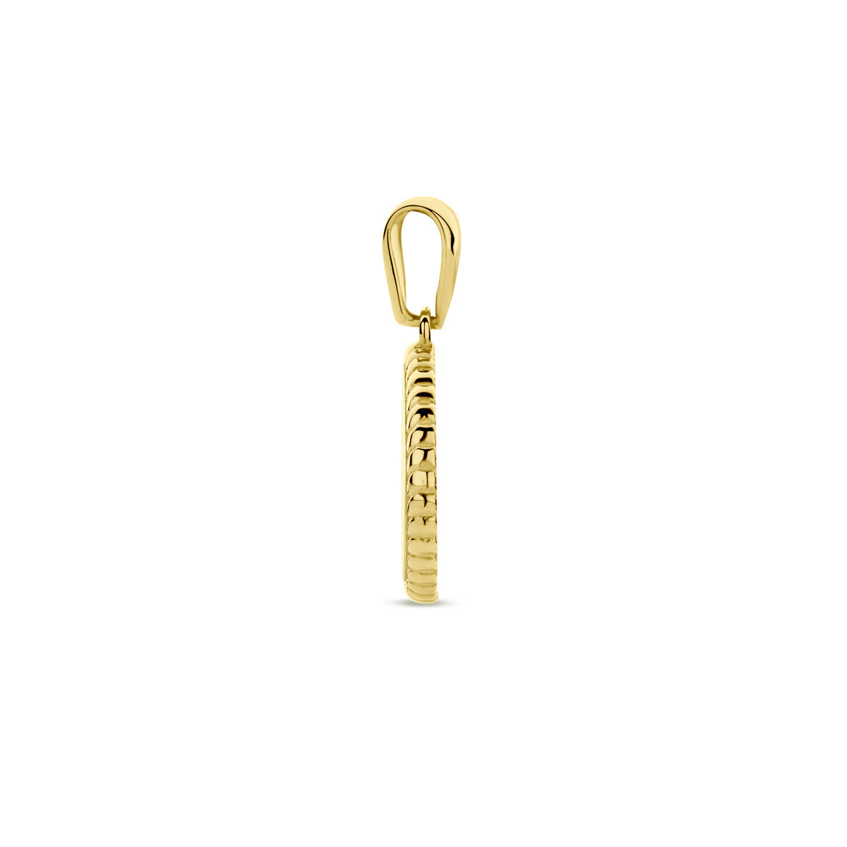 Gravuranhänger 18 mm 14K Gelbgold