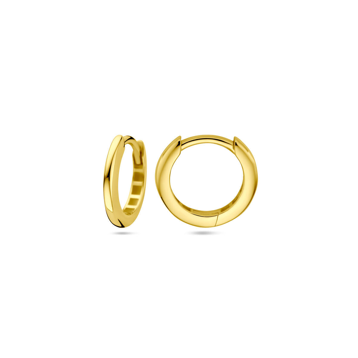Klappohrringe 12,5 mm 14K Gelbgold