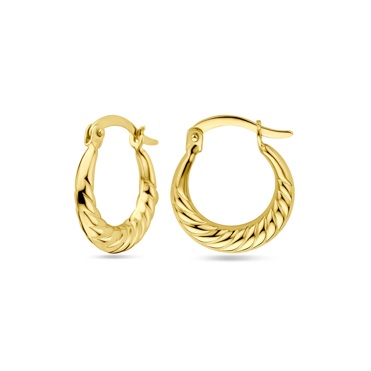 Ohrringe 17 mm 14K Gelbgold