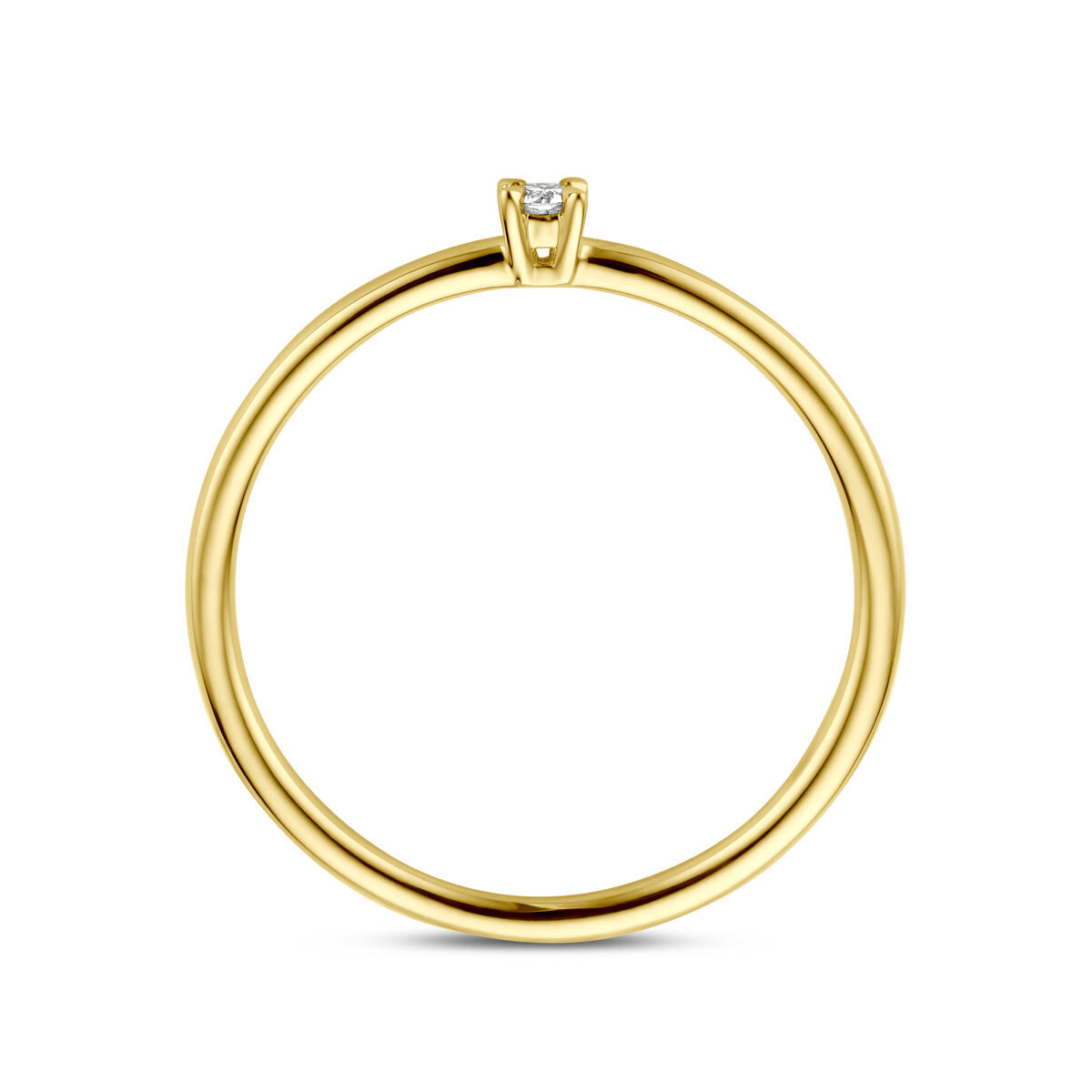 Ring Diamant 0,03 ct h SI 14K Gelbgold