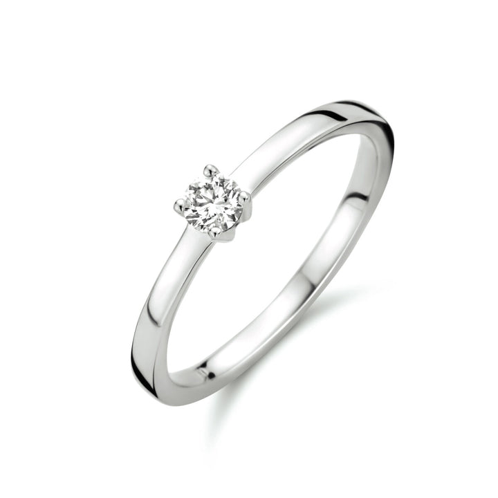 Ring Diamant 0,15 ct h SI 14K Weißgold