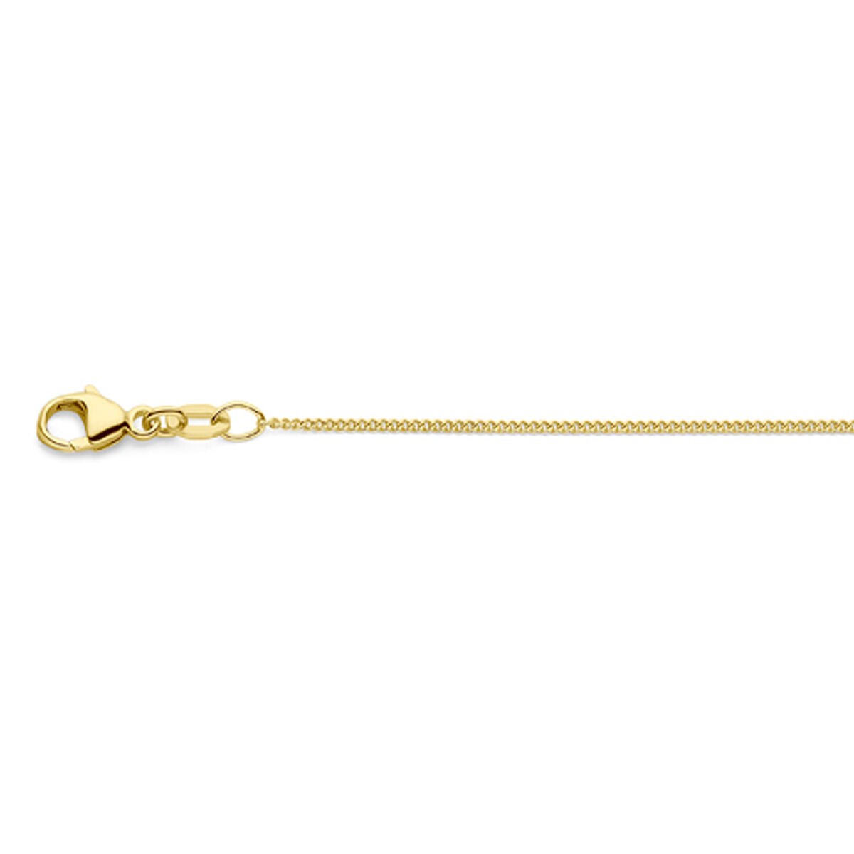 Collier aus 18K Gelbgold mit 4-seitigem Schliff, 1,0 mm dick, in den Längen 41 - 43 - 45 cm