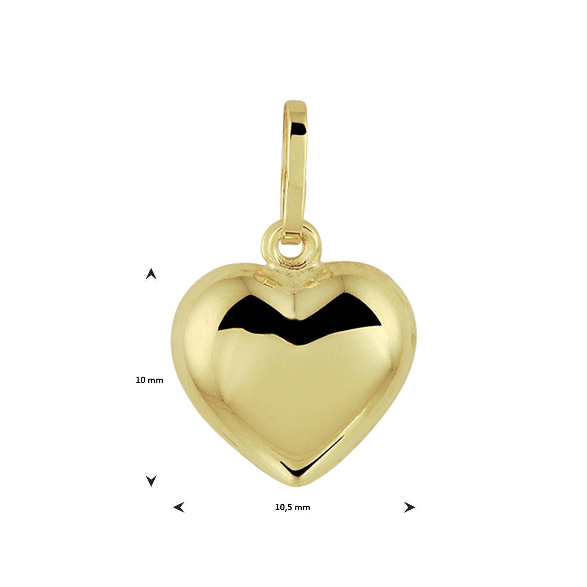 Anhänger Herz 14K Gelbgold