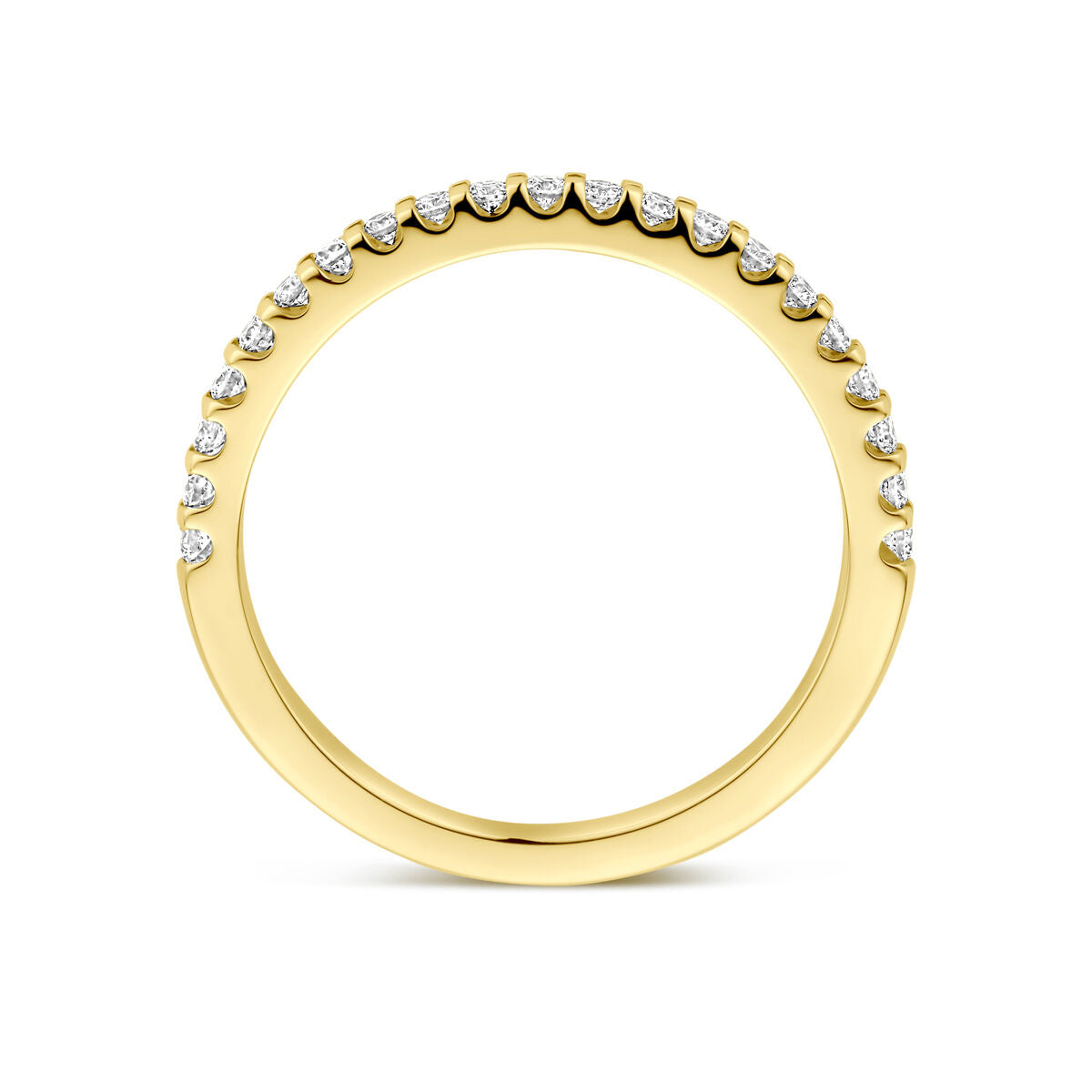 Ring Laborgezüchteter Diamant 0,25ct H SI 14K Gelbgold