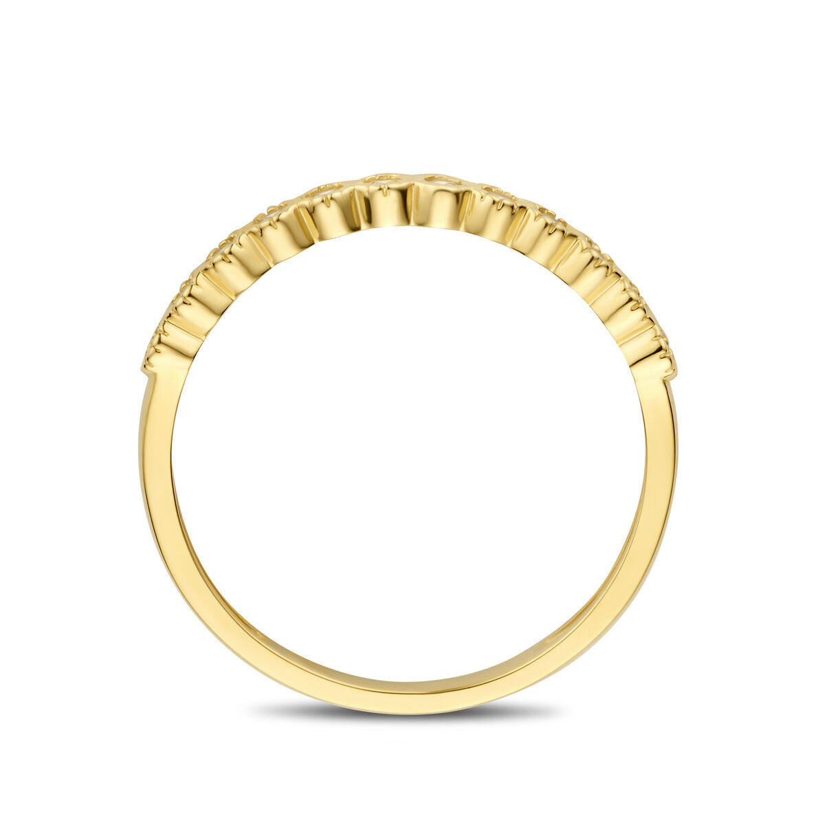 Ring Zirkonia 14K Gelbgold