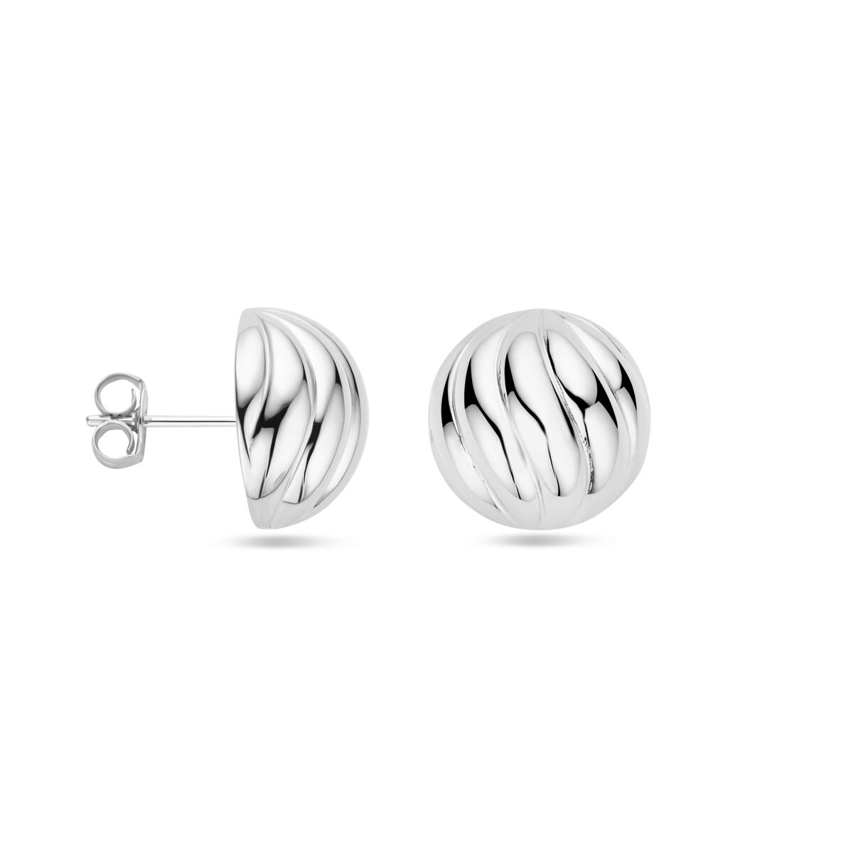Ohrstecker 14,5 mm Sterlingsilber rhodiniert
