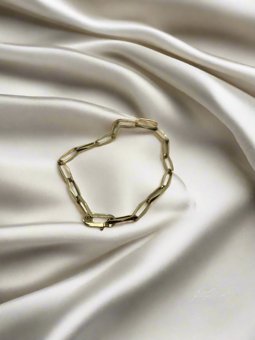Vintage Armband aus 14k Gold mit geschlossenen Gliedern und einem Gewicht von 10,2 g