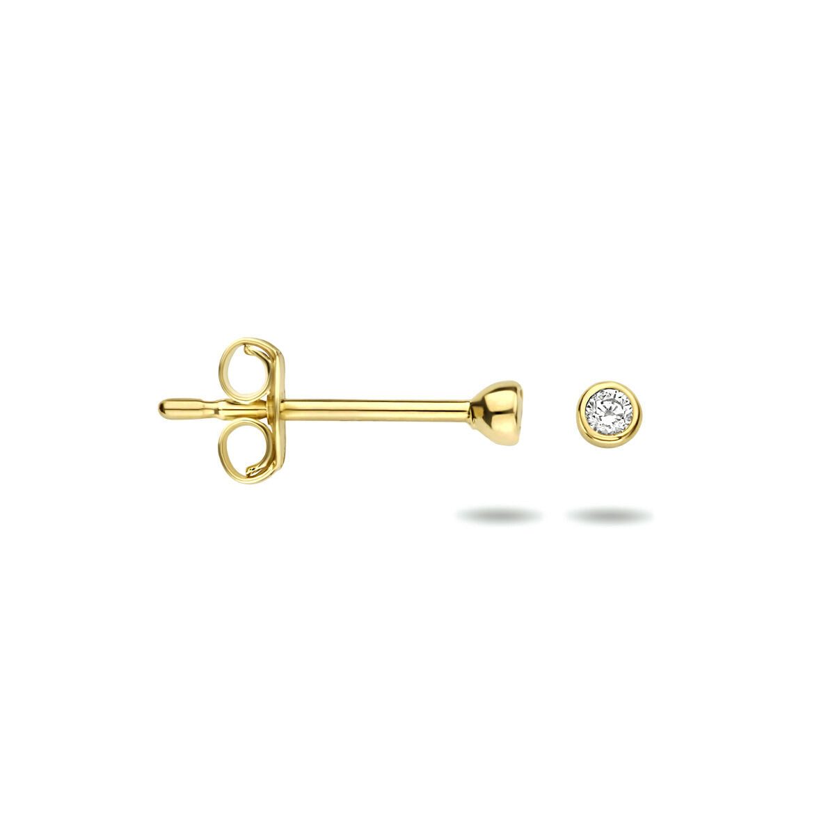 Ohrstecker Zirkonia 14K Gelbgold