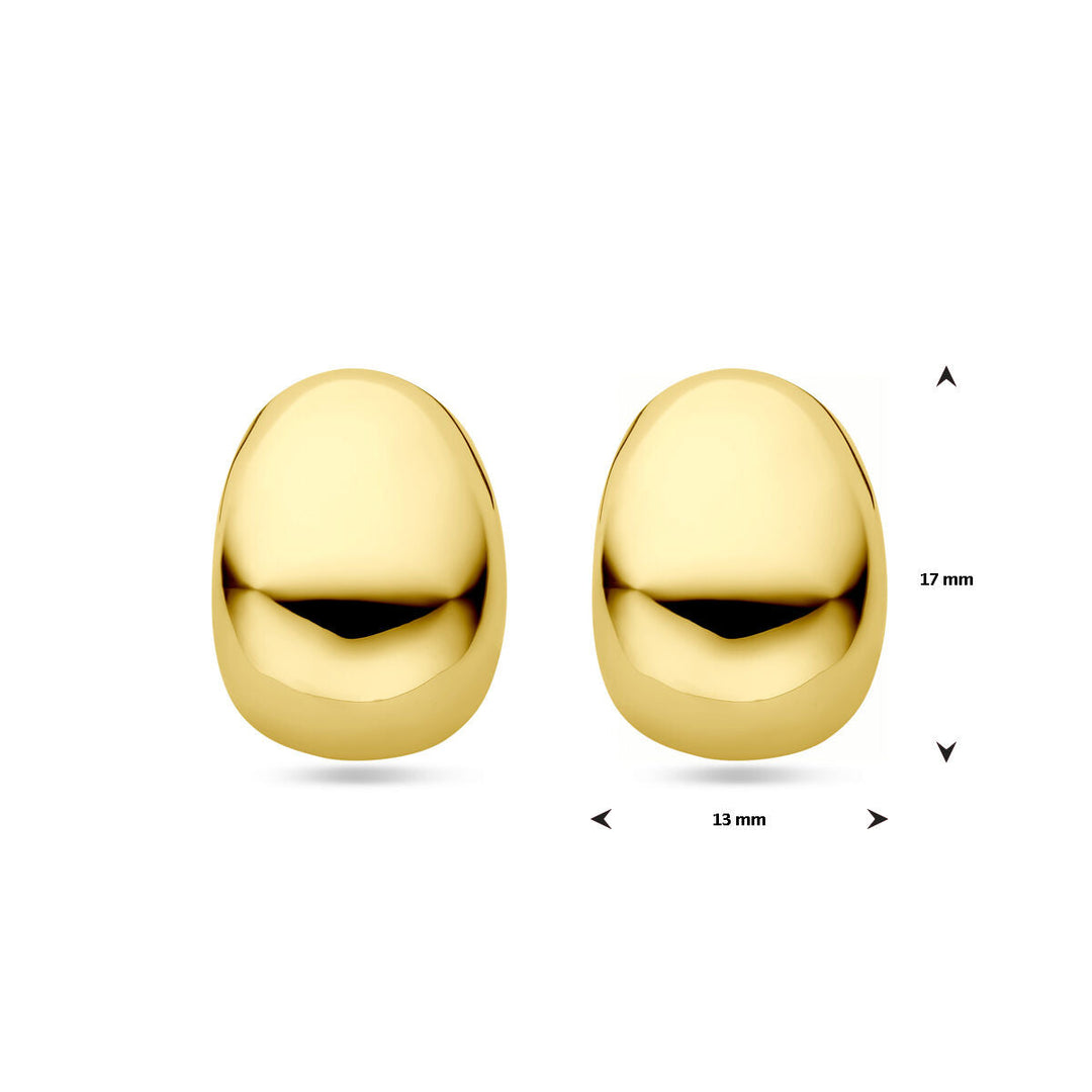 Ohrstecker 17 mm 14K Gelbgold