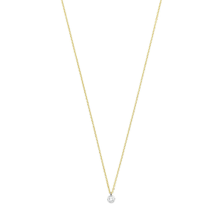 Diamanthalskette 40 – 42 – 44 cm 0,10 ct g SI 18 K Gelbgold