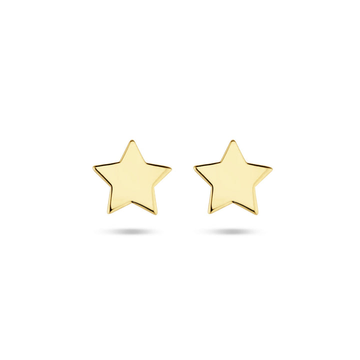 Stern-Ohrstecker aus 14-karätigem Gelbgold