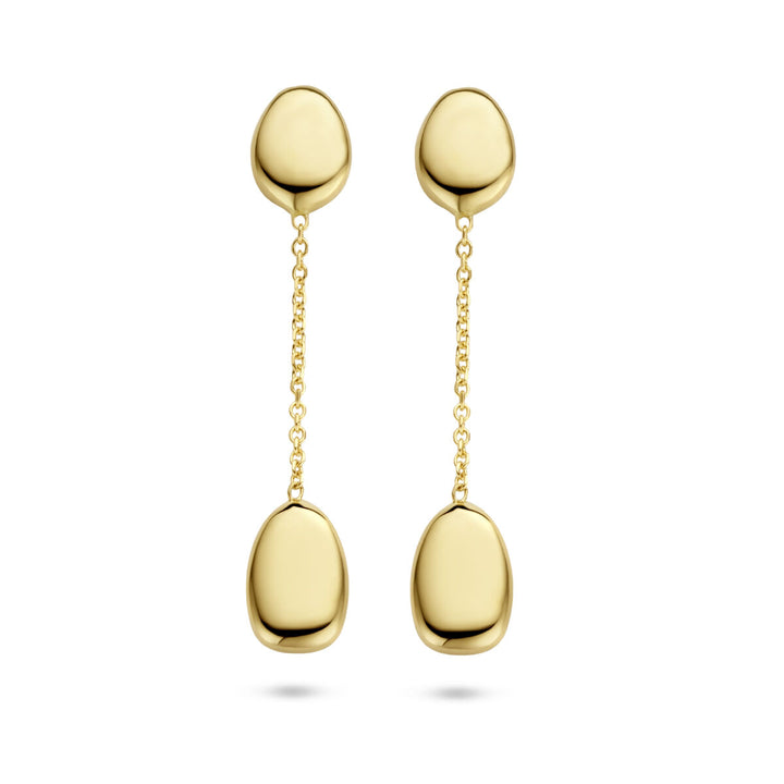 Ohrringe kugelförmige Elemente 14K Gelbgold
