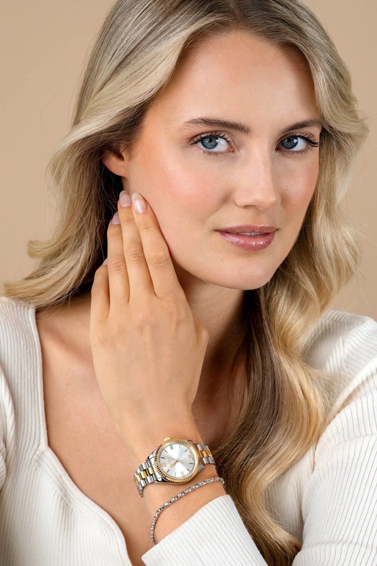 Zinzi Goldfarbene Stahluhr ZIW2233