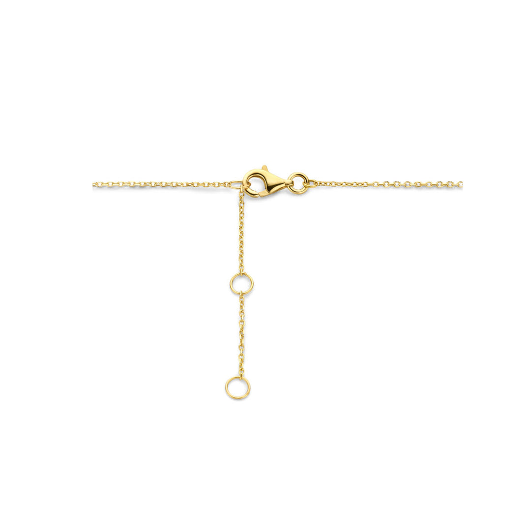Citrin-Halskette 40 - 42 -44 cm 14K Gelbgold