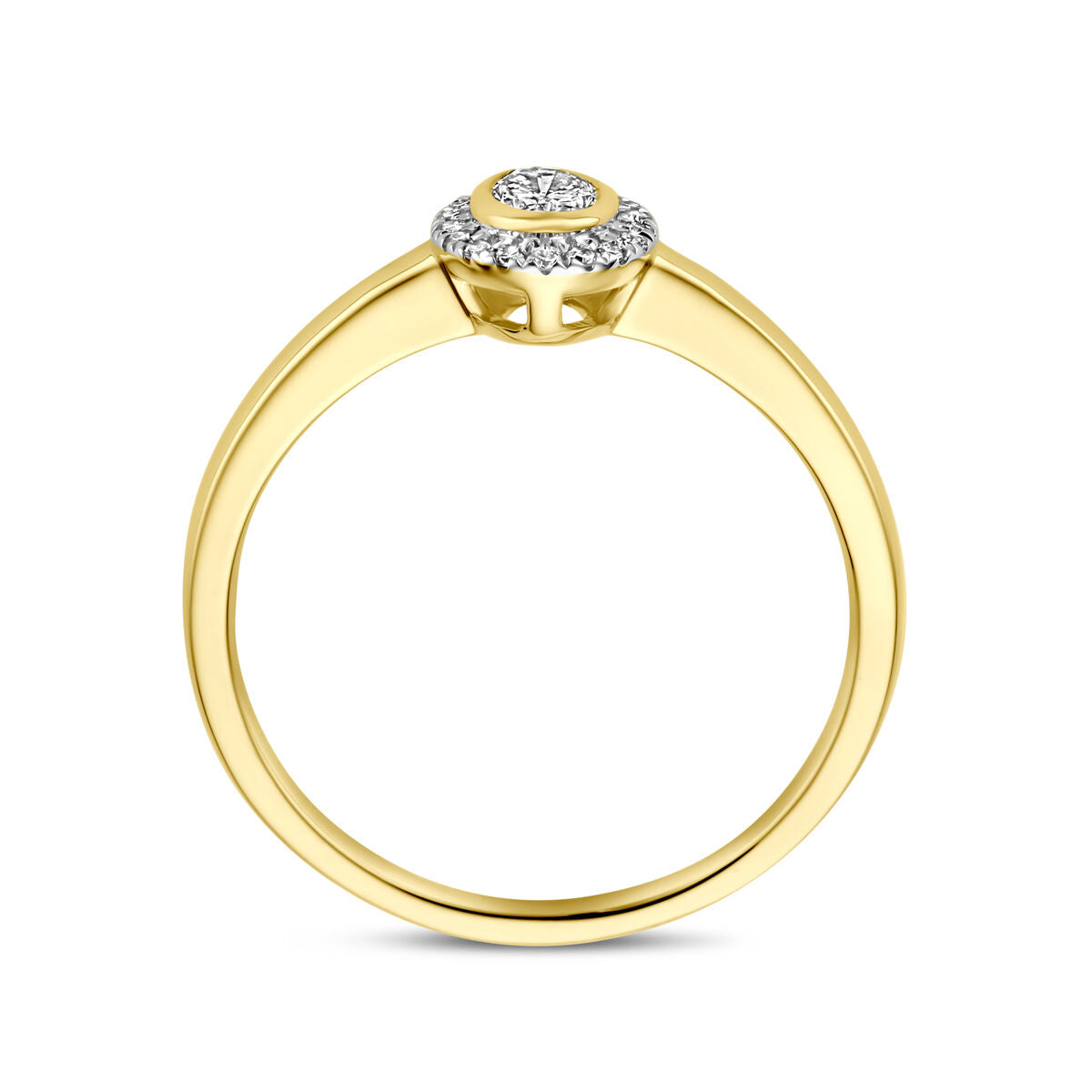 Ring Diamant 0,25 ct h SI 14K Gelbgold