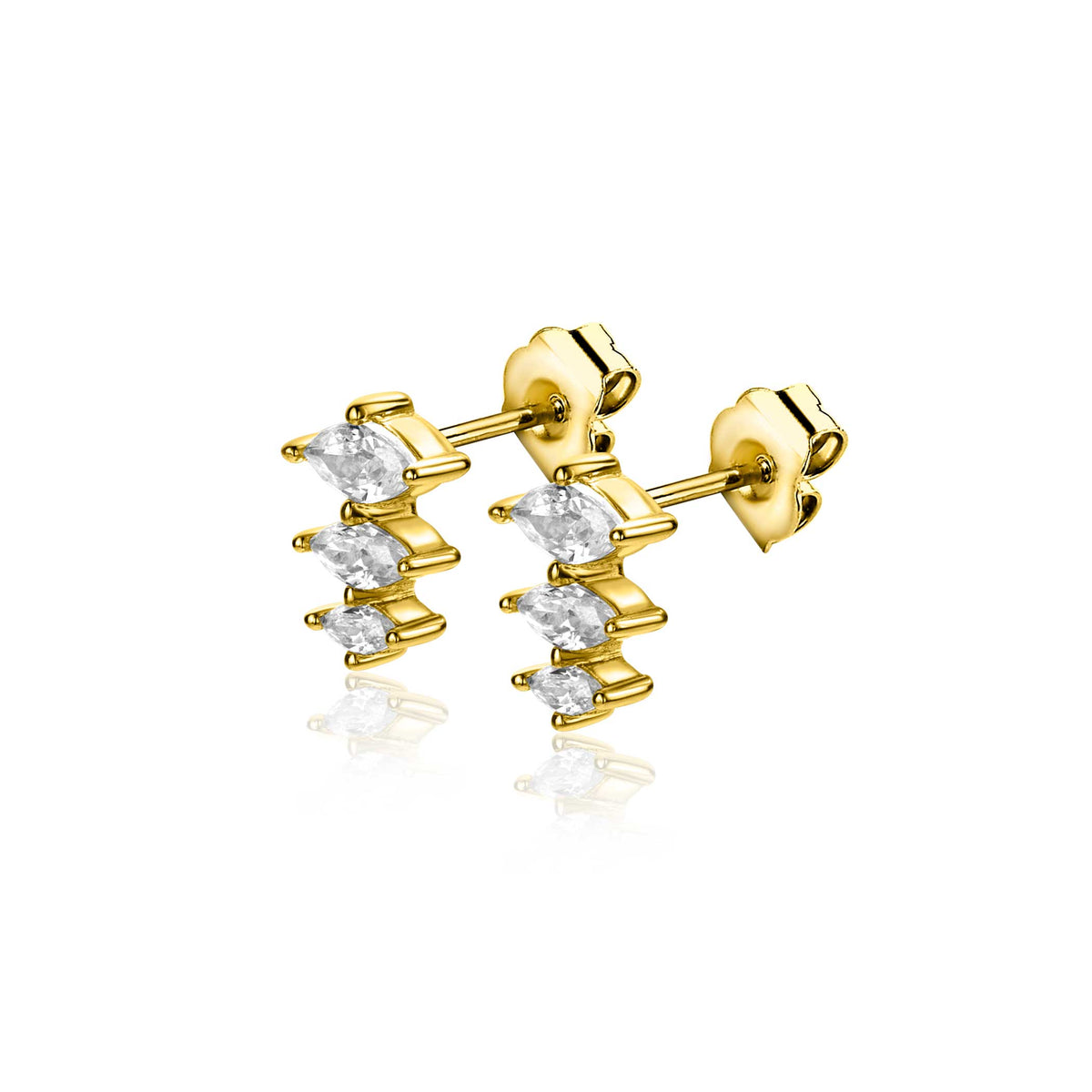 Zinzi Ohrstecker Silber vergoldet zio2631