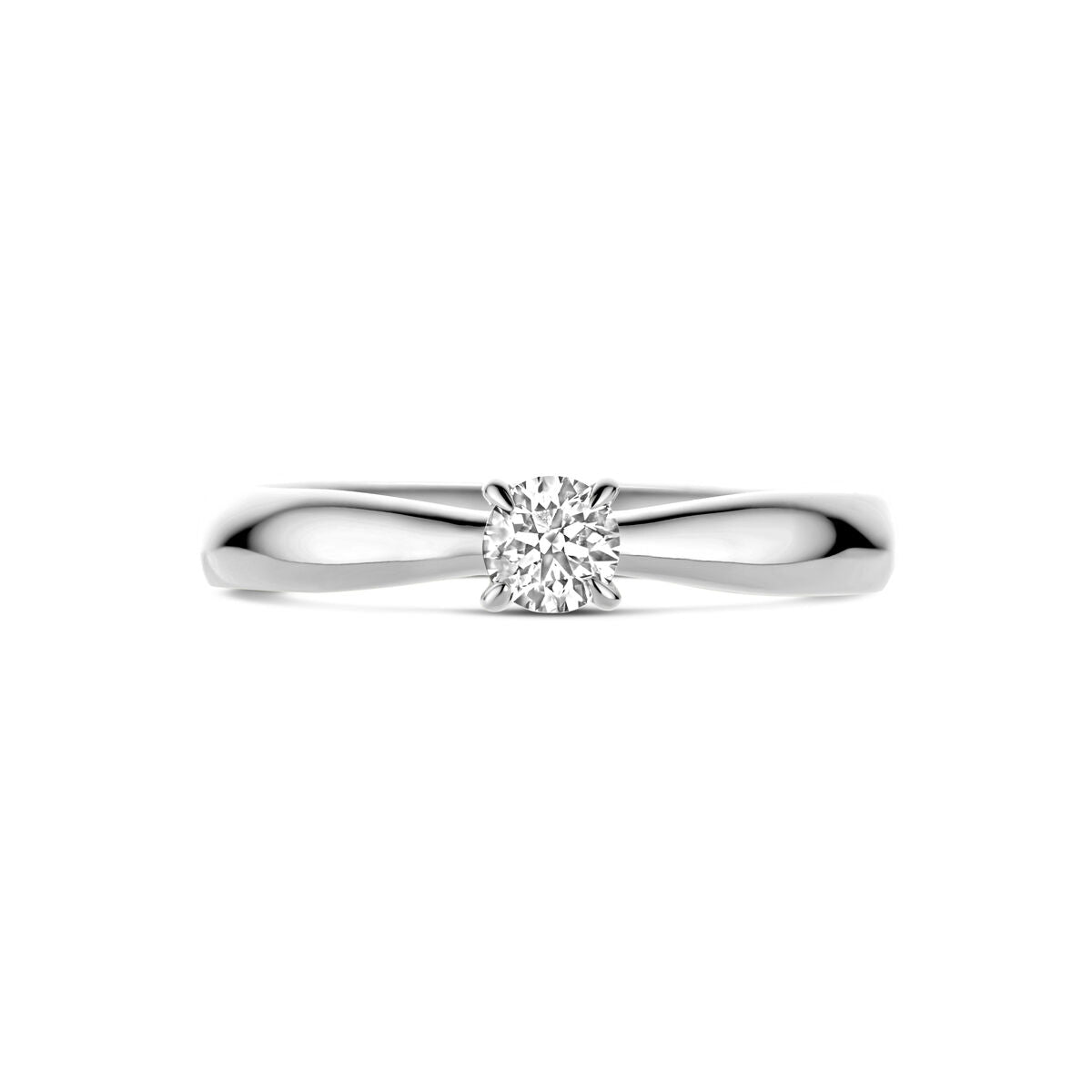 Verlobungsring Diamant 0,25 ct H SI 14K Weißgold