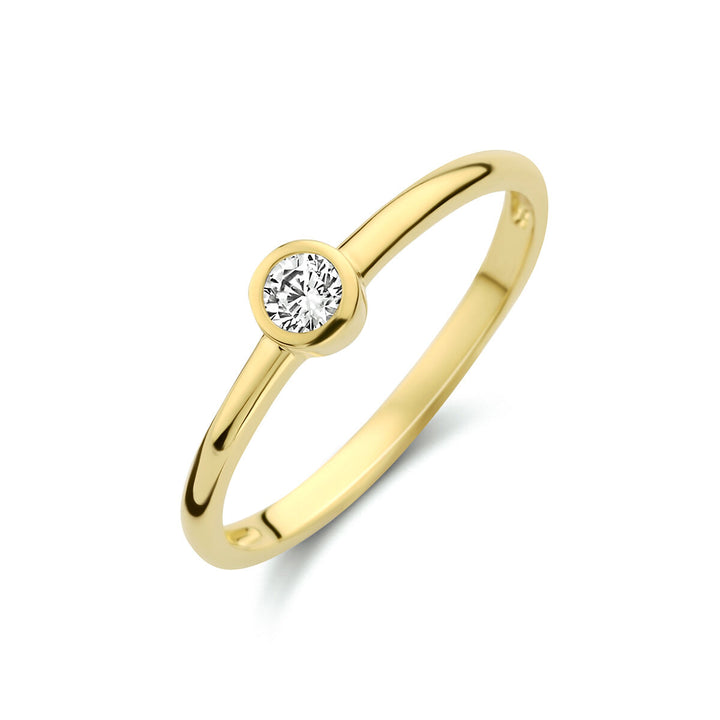 Ring Zirkonia 14K Gelbgold