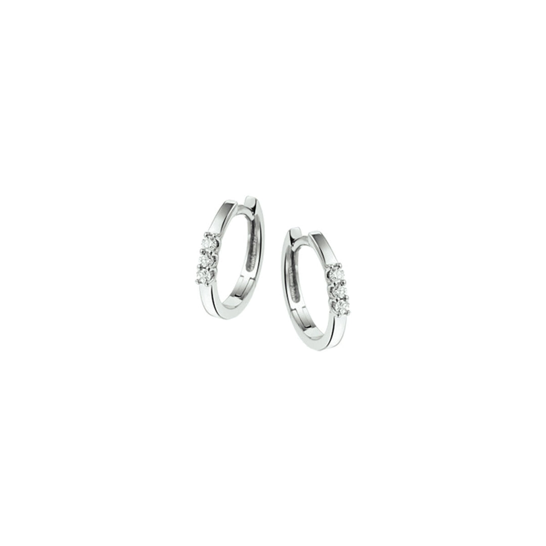 Ohrhänger Diamant 0,12 ct (2x0,06 ct) H SI 14K Weißgold