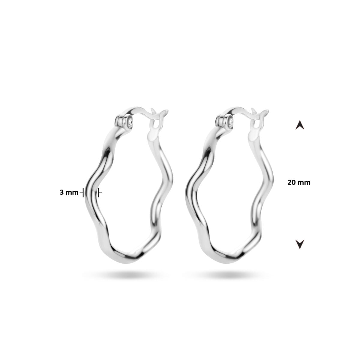 Ohrringe Silber rhodiniert