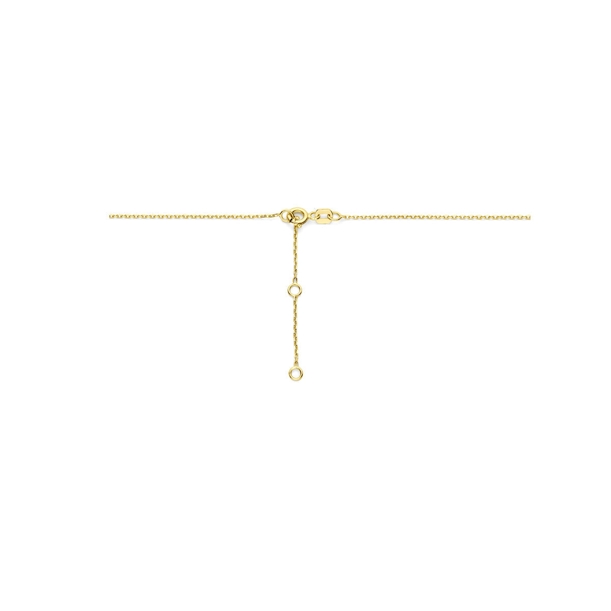 Gold Damenhalskette Ovale und Kugeln 14K