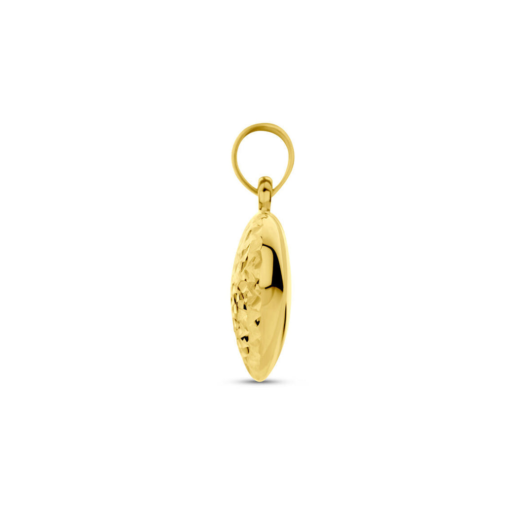 Anhänger Herz diamantiert 14K Gelbgold
