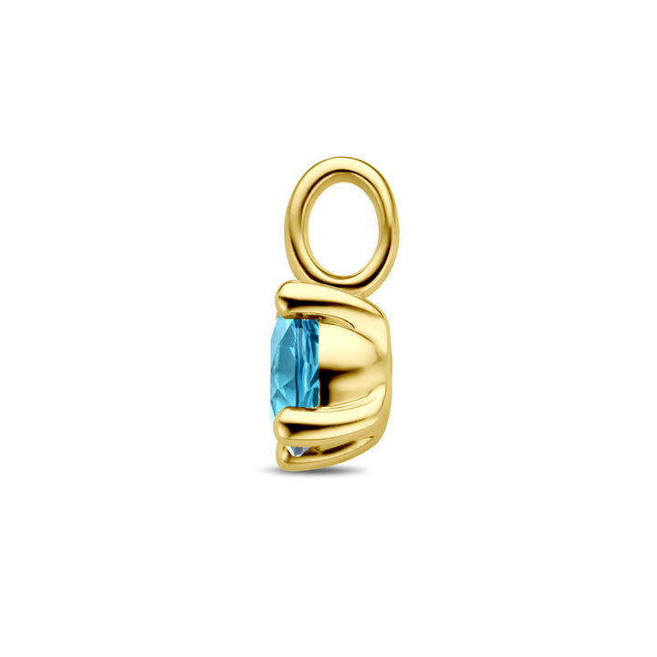 Anhänger London Blue Topas 14K Gelbgold