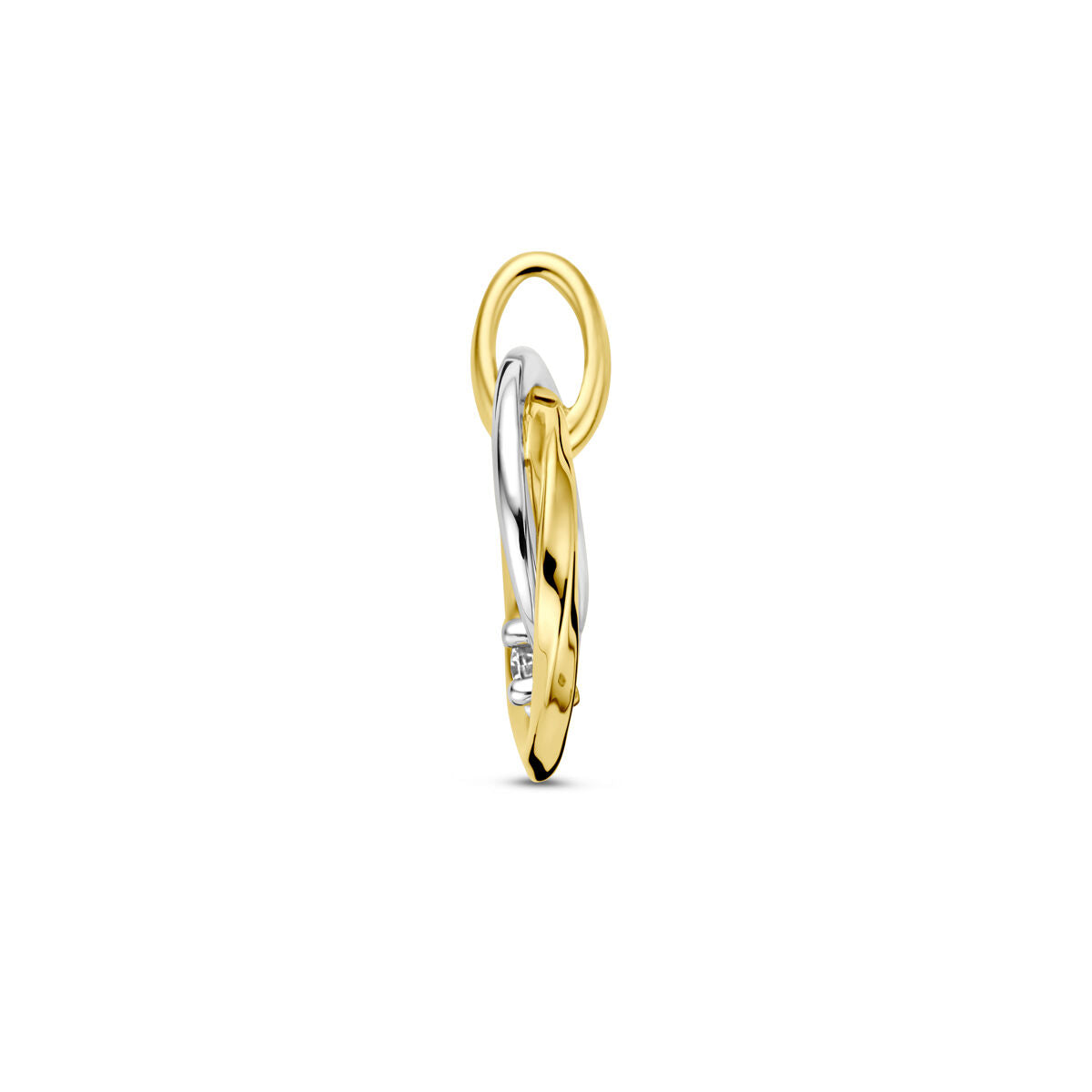 Anhänger Diamant 0,03 ct h si 14K Bicolor-Gold gelb/weiß